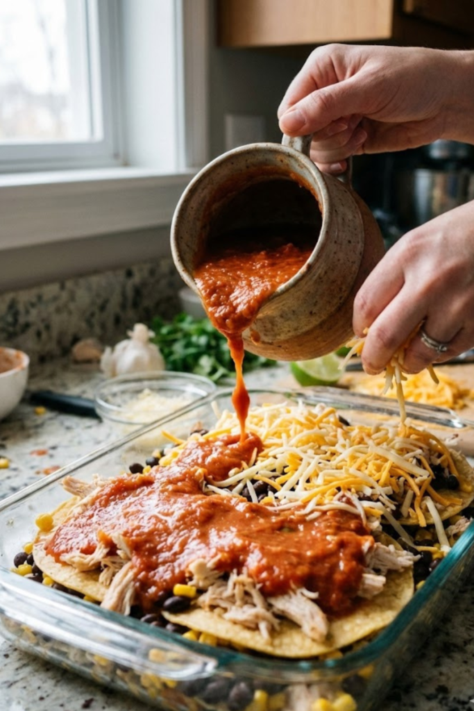 Easy 30-Minute Rotisserie Chicken Tortilla Casserole Recipe (2026 Edition) 4 4
