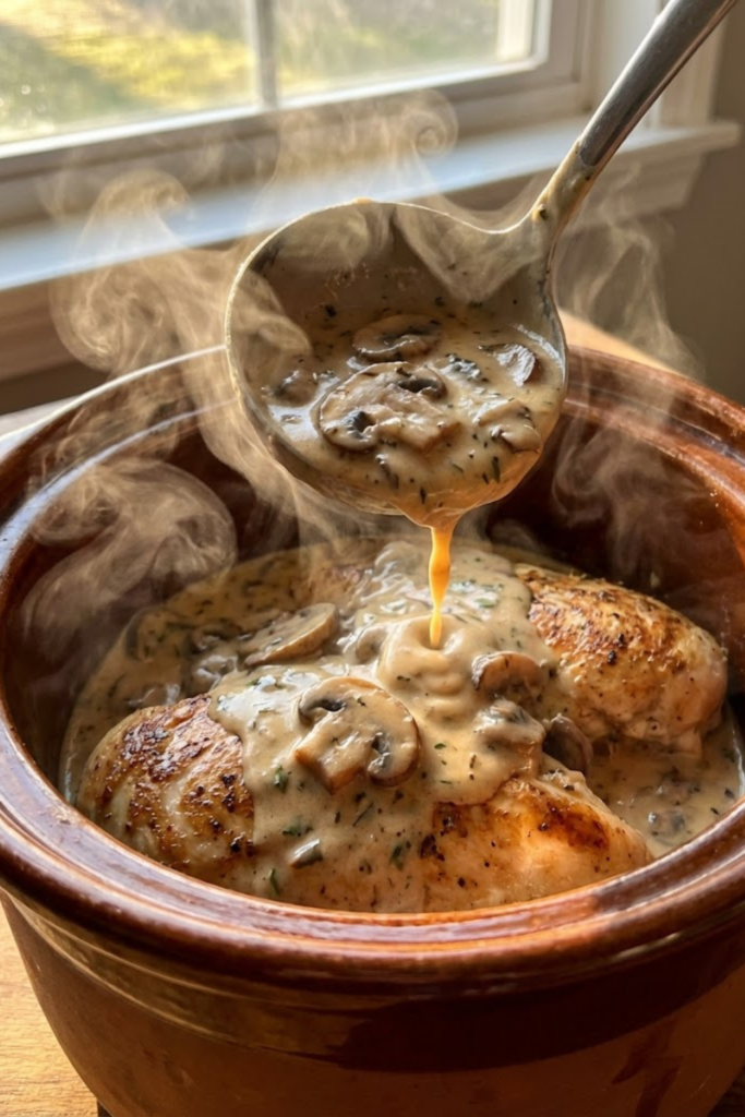 Creamy Crockpot Chicken with Mushroom Sauce: The Ultimate 2026 Comfort Food 4 Untitled design 3 30