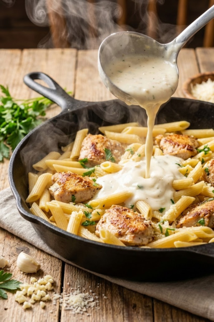 Creamy Rotisserie Chicken Garlic Pasta: The Ultimate 20-Minute Dinner (2026 Edition) 4 Untitled design 3 52
