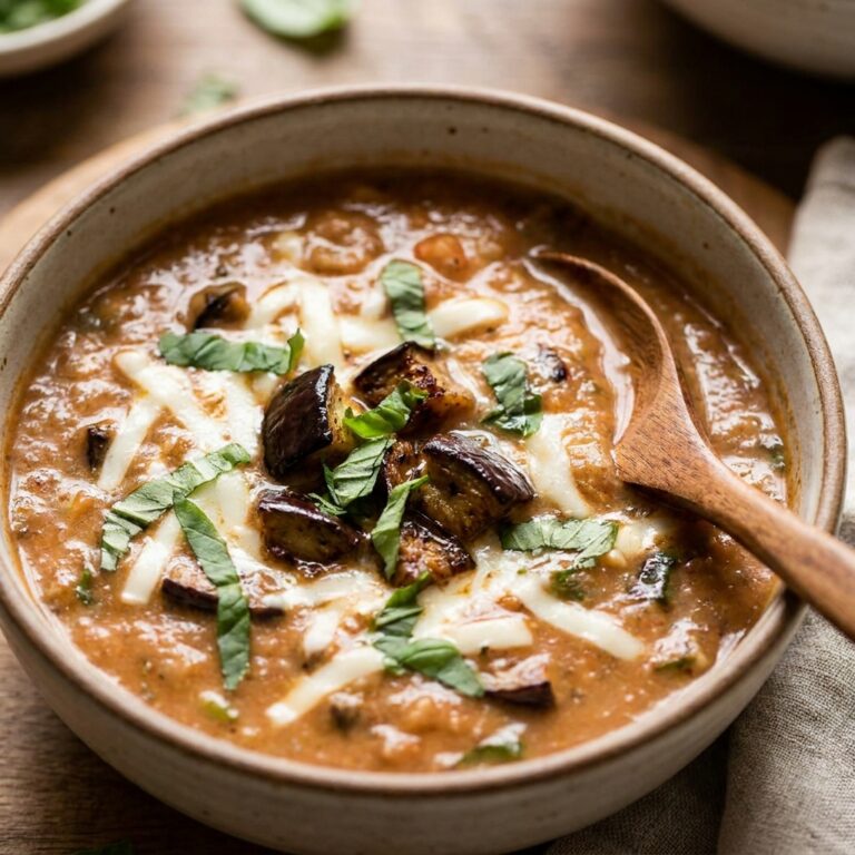 Eggplant parmesan soup recipe