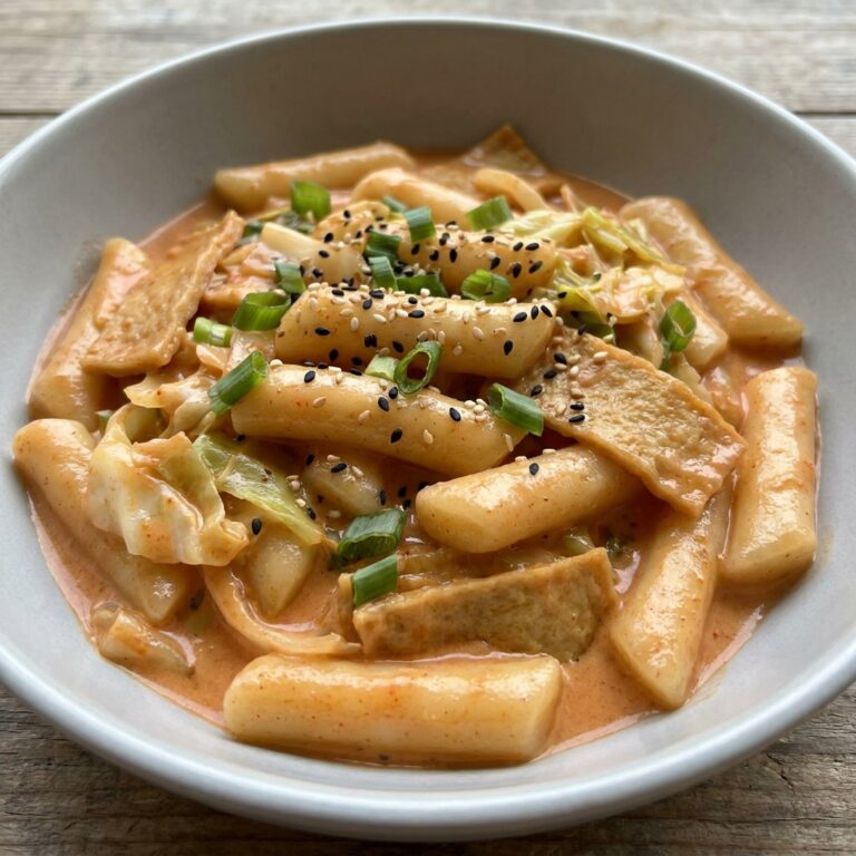 Rose tteokbokki recipe