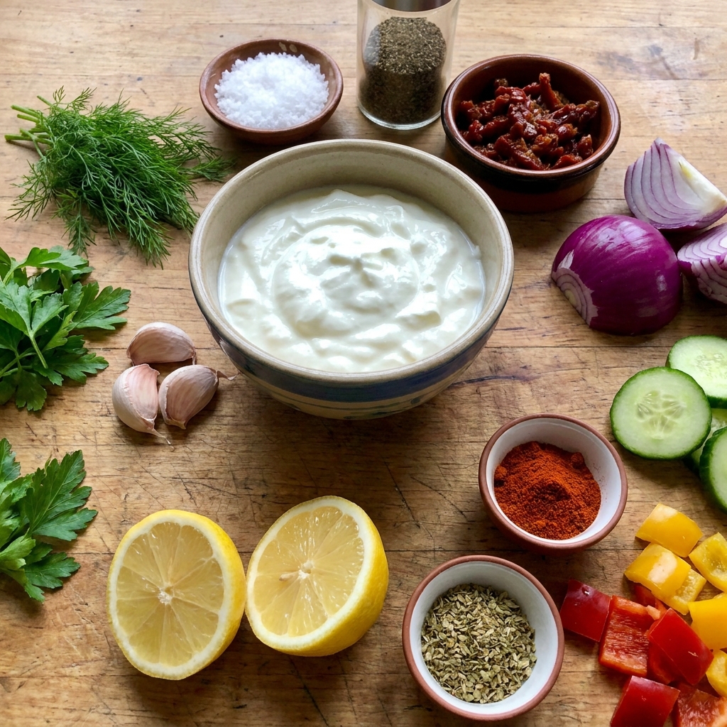 Savory Greek yogurt dip