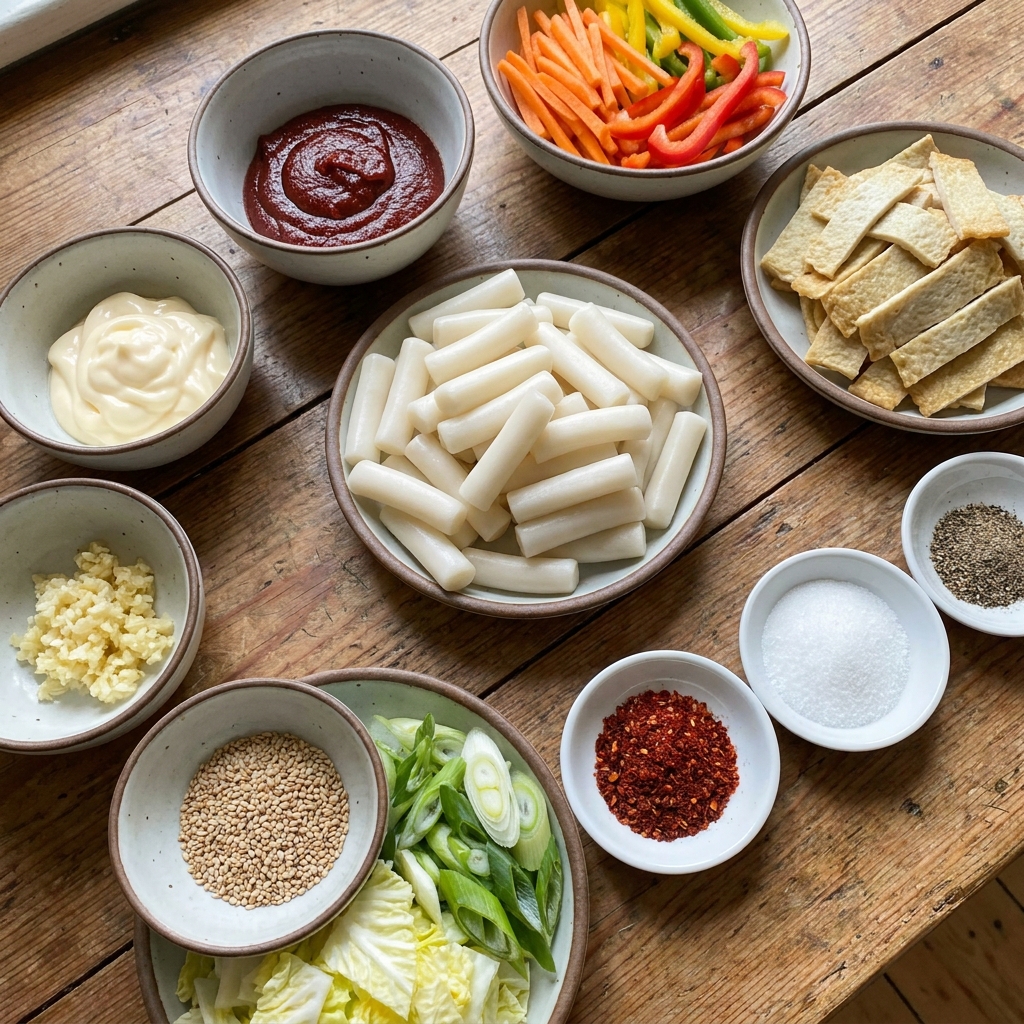 Rose tteokbokki recipe