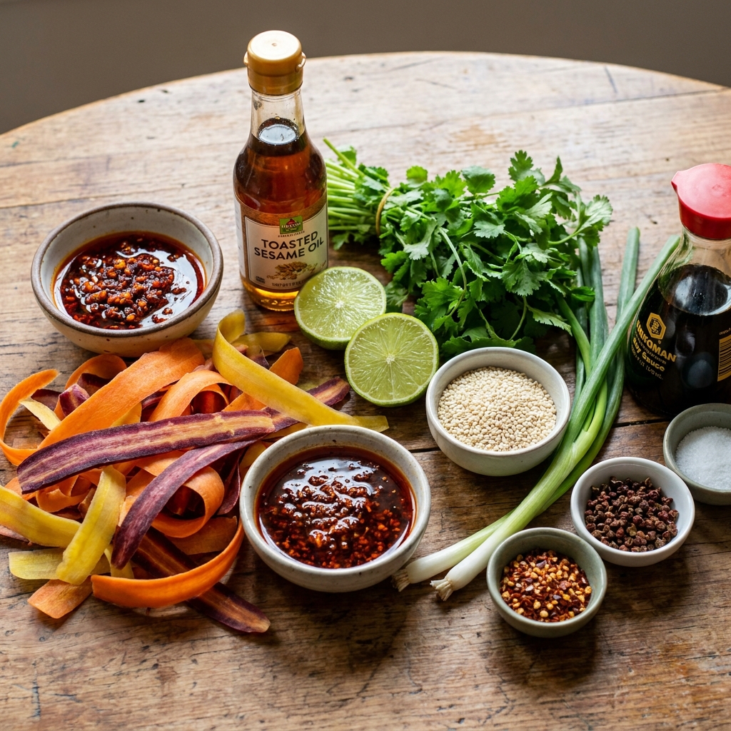 Chili Crisp Carrot Ribbon Salad Recipe 2026 14 Chili crisp carrot ribbon salad recipe
