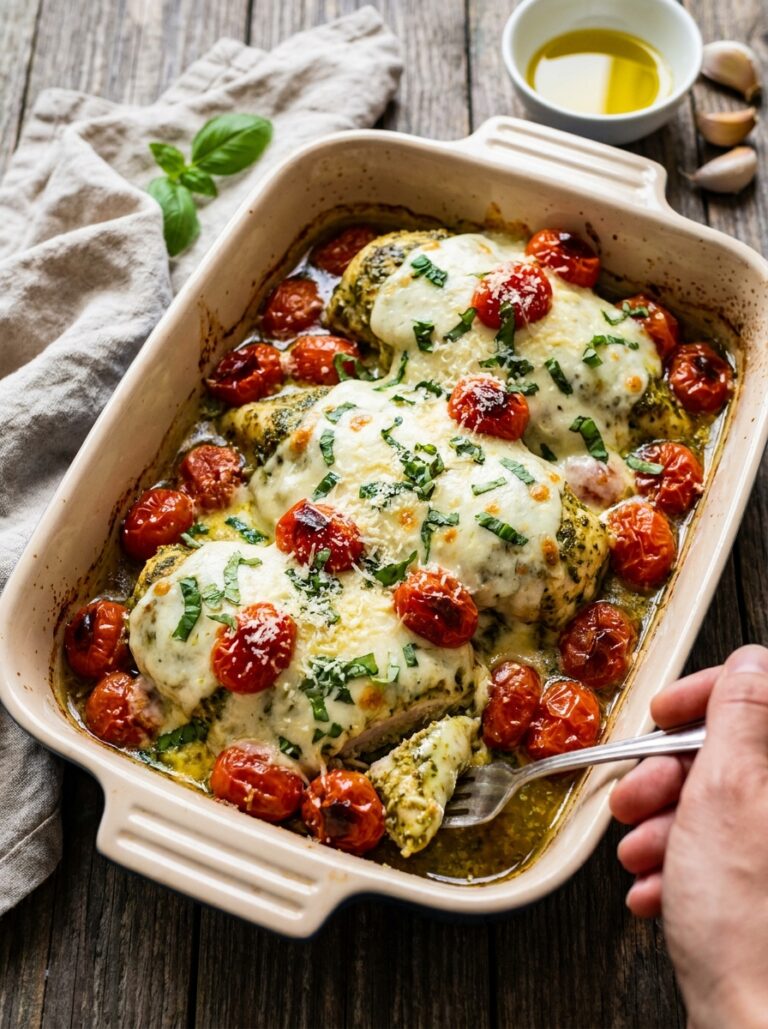 Baked pesto chicken 202604182215