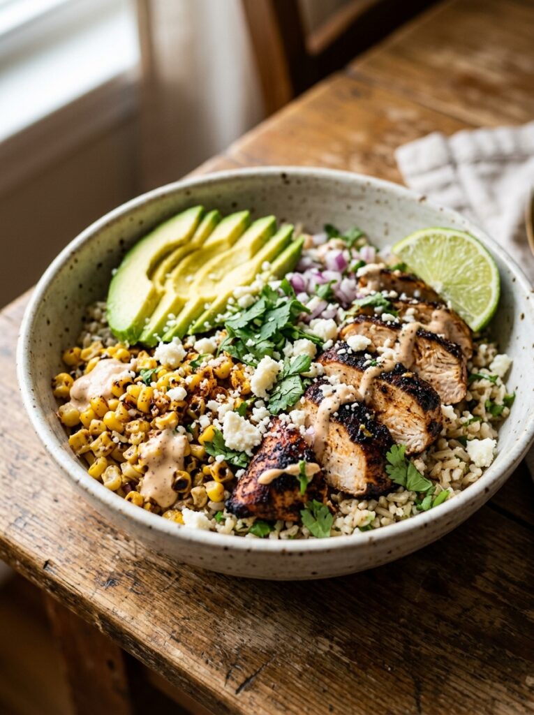 Blackened Chicken Street Corn Bowls 12 Blackened chicken corn bowls 202605012122