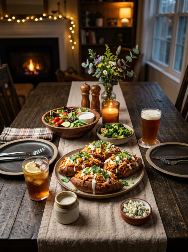 Slow Cooker Buffalo Chicken Stuffed Sweet Potatoes 15 Buffalo Chicken Stuffed 202604232207