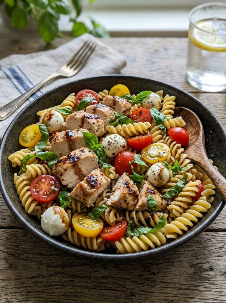 Caprese Chicken Pasta Salad Recipe 12 Caprese chicken pasta 202604261731
