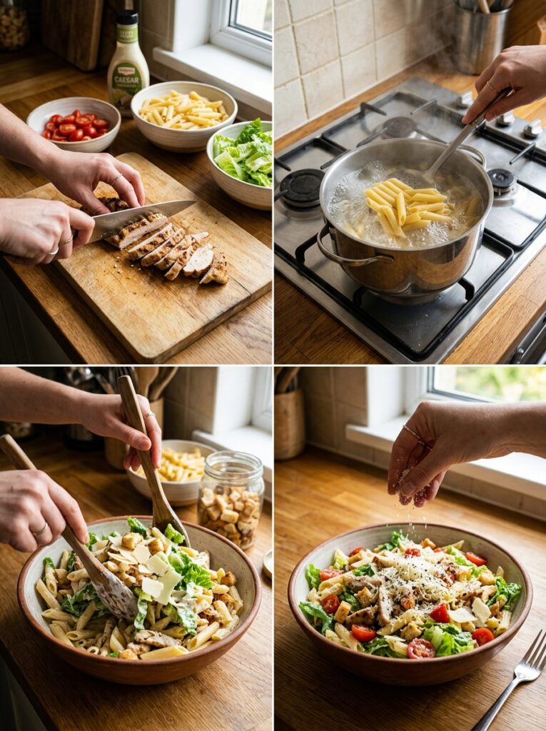 Chicken Caesar Pasta Salad 14 Chicken Caesar Pasta 202604232225 2