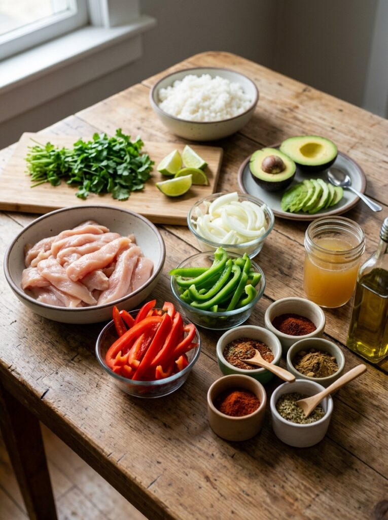 Crockpot Chicken Fajita Bowls 13 Chicken Fajita Bowls 202604232254