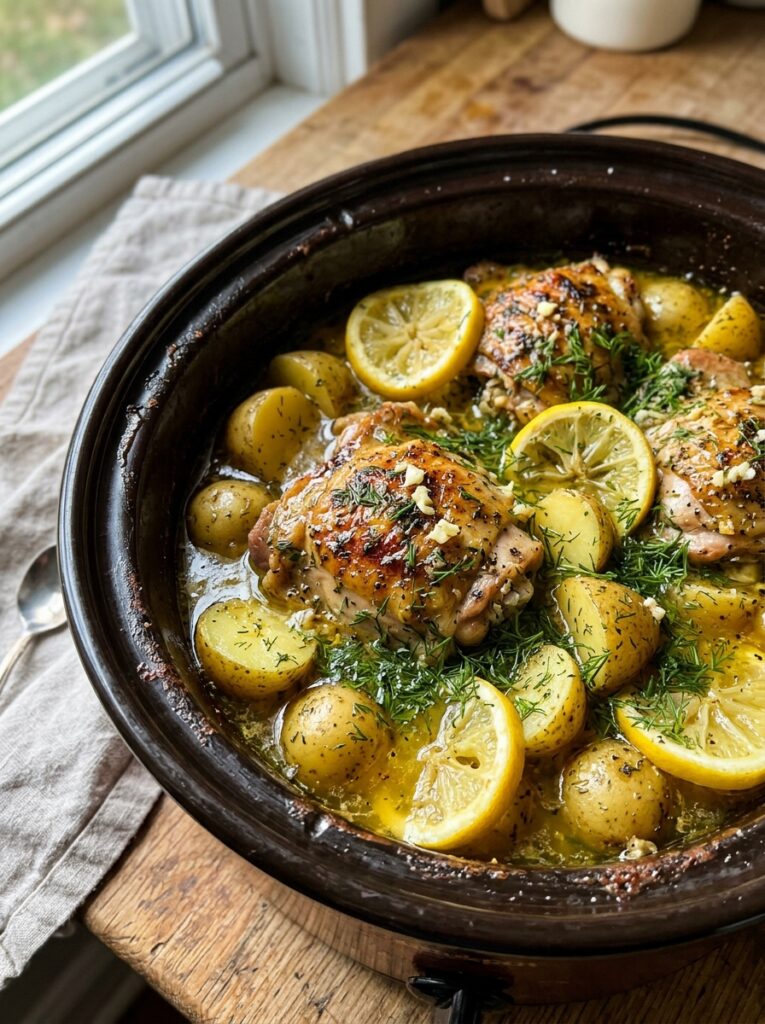 Crockpot Lemon Dill Chicken and Potatoes Recipe 12 Chicken and potatoes 202604251502