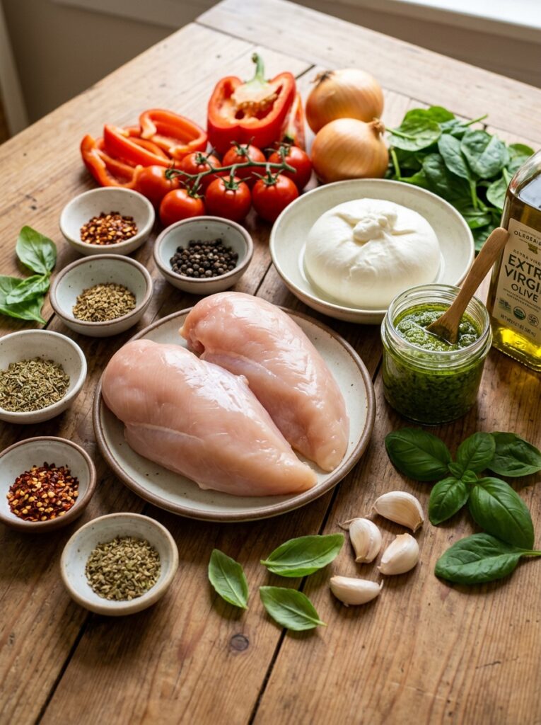 Burrata Pesto Chicken Breast 13 Chicken breast burrata 202604261646