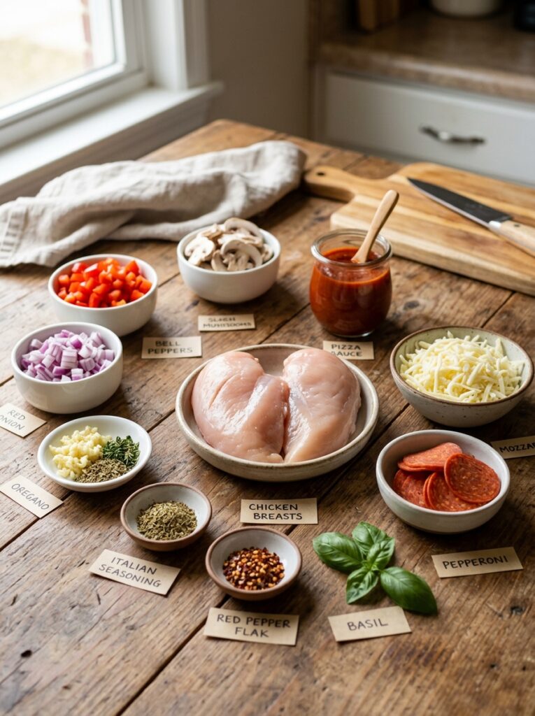 Pizza Stuffed Chicken Breast Recipe 13 Chicken breast ingredients 202604250205
