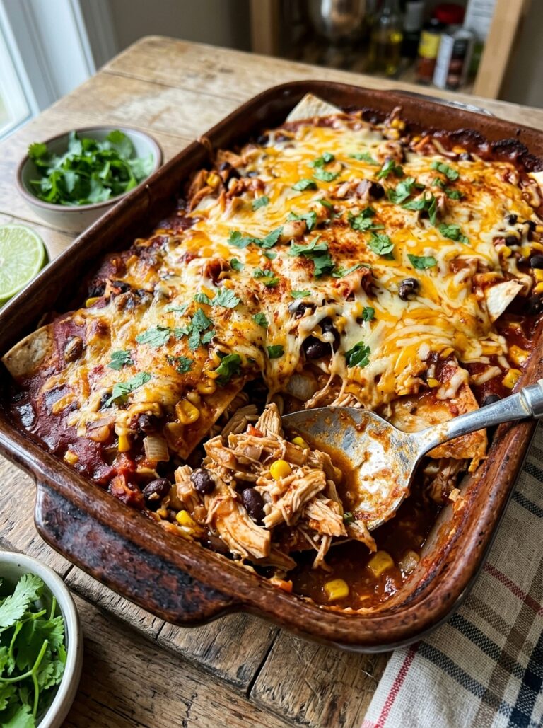 Slow Cooker Chicken Enchilada Casserole 17 Chicken enchilada casserole 202604250200