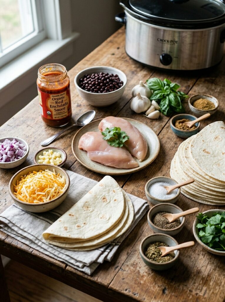 Slow Cooker Chicken Enchilada Casserole 13 Chicken enchilada casserole 202604250202