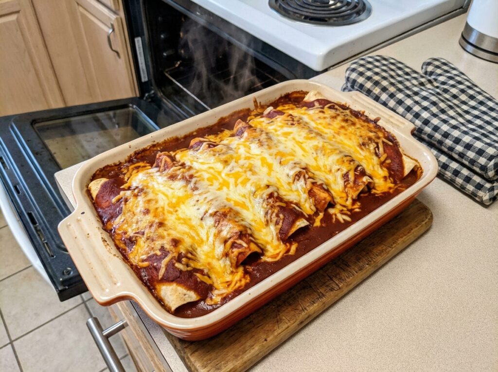 Chicken enchiladas in 202604081934