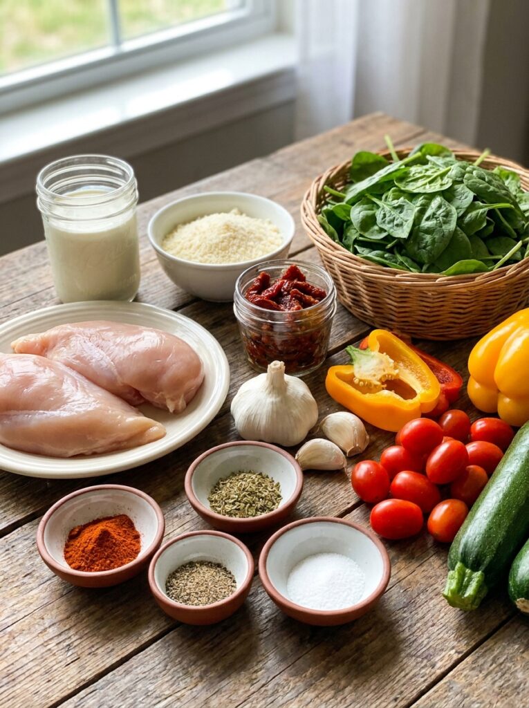 Chicken ingredients arranged 202604182218