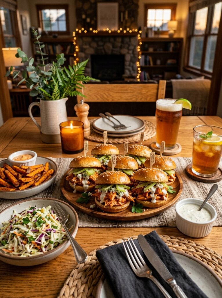 Rotisserie Chicken Buffalo Sliders Recipe 15 Chicken sliders with side dishes 202604282213