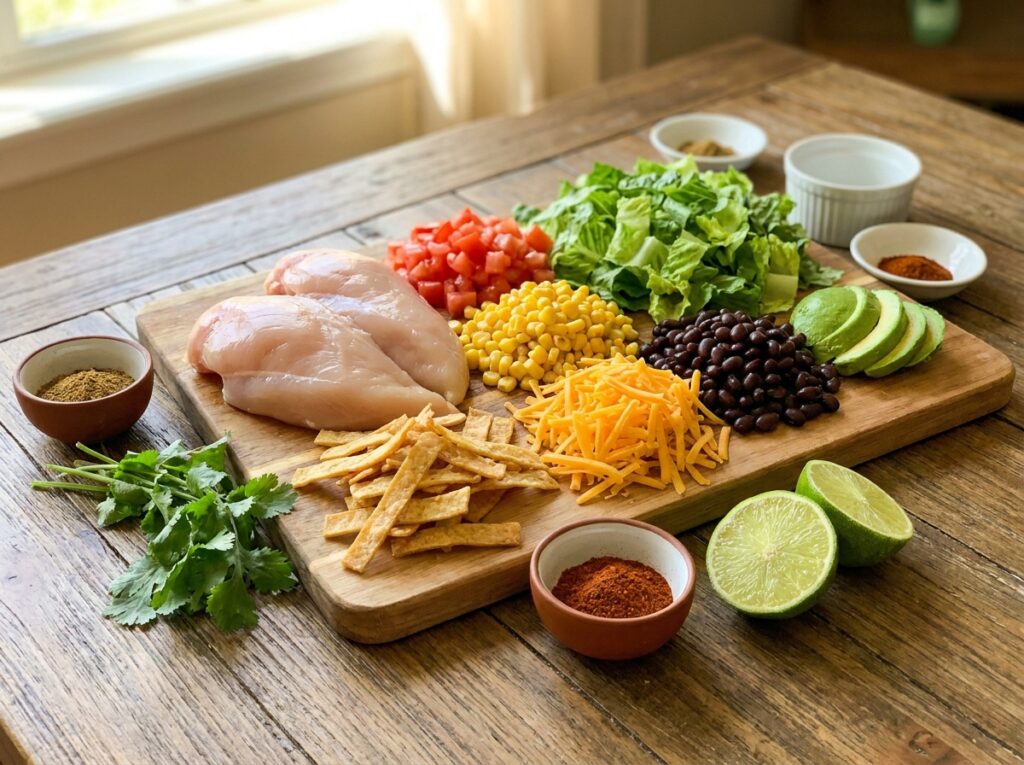 Crispy Chicken Taco Salad: A Complete Homemade Recipe Guide 13 Chicken taco salad ingredients a… 202604301517
