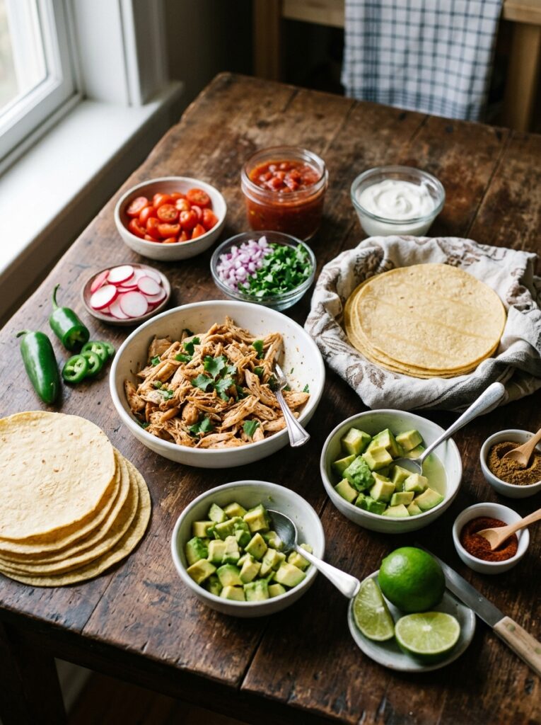 Chicken tacos ingredients 202604222109