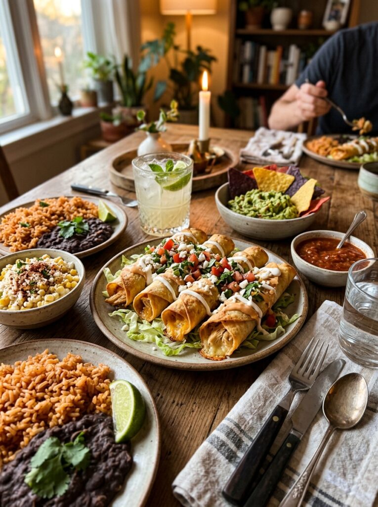 rotisserie chicken cheesy taquitos: easy homemade recipe with creamy filling 15 Chicken taquitos with side dishes 202605012205