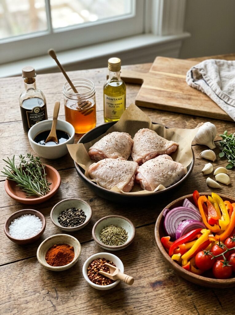 Balsamic Glazed Chicken Thighs Recipe 13 Chicken thighs ingredients 202604261717