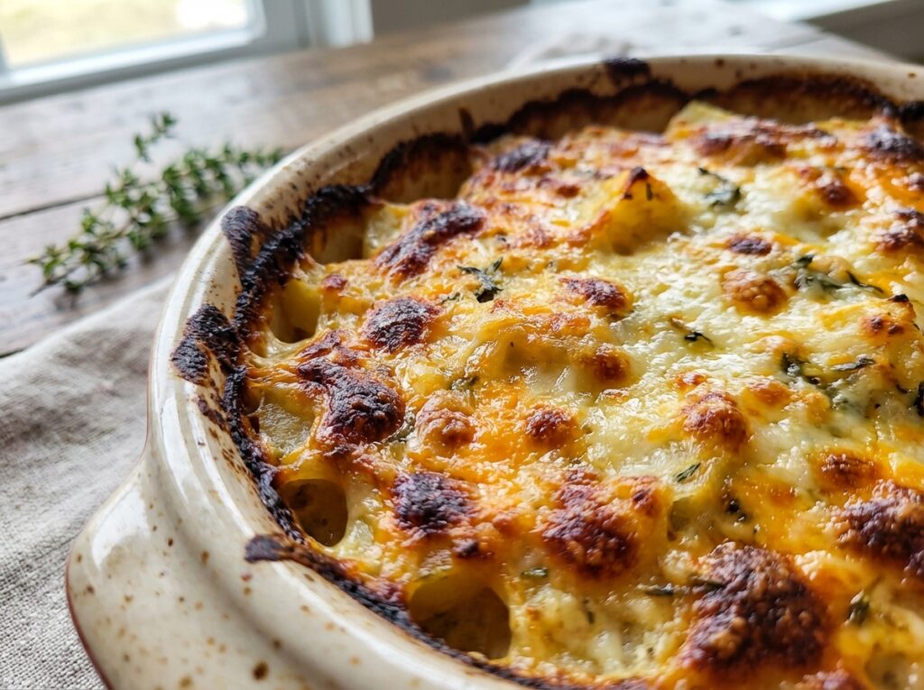 Cooked casserole with 202604091824