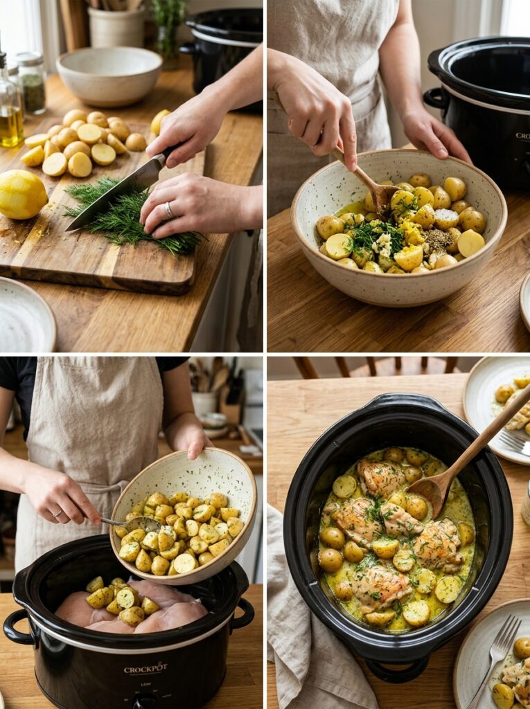 Crockpot Lemon Dill Chicken and Potatoes Recipe 14 Cooking Crockpot Lemon 202604251502
