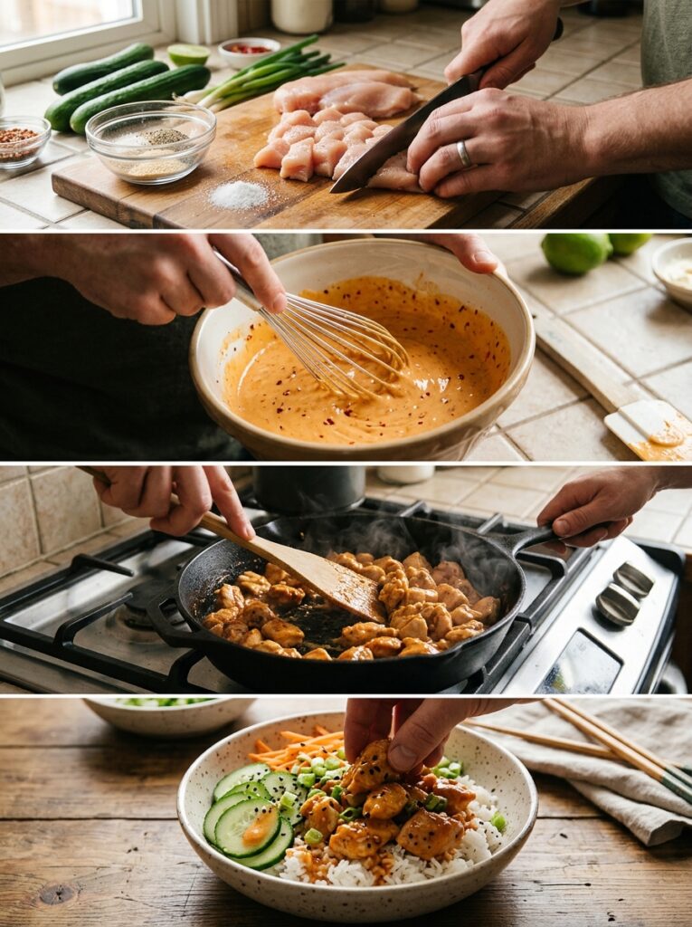 Bang Bang Chicken Bowls: A Creamy, Spicy, Flavorful Bowl Recipe 14 Cooking bang bang chicken bowls 202604282239