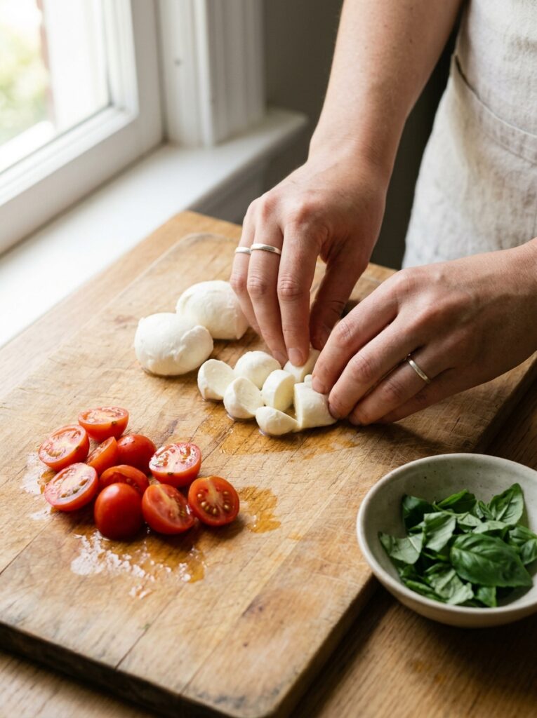Caprese Chicken Pasta Salad Recipe 14 Cooking caprese chicken 202604261731