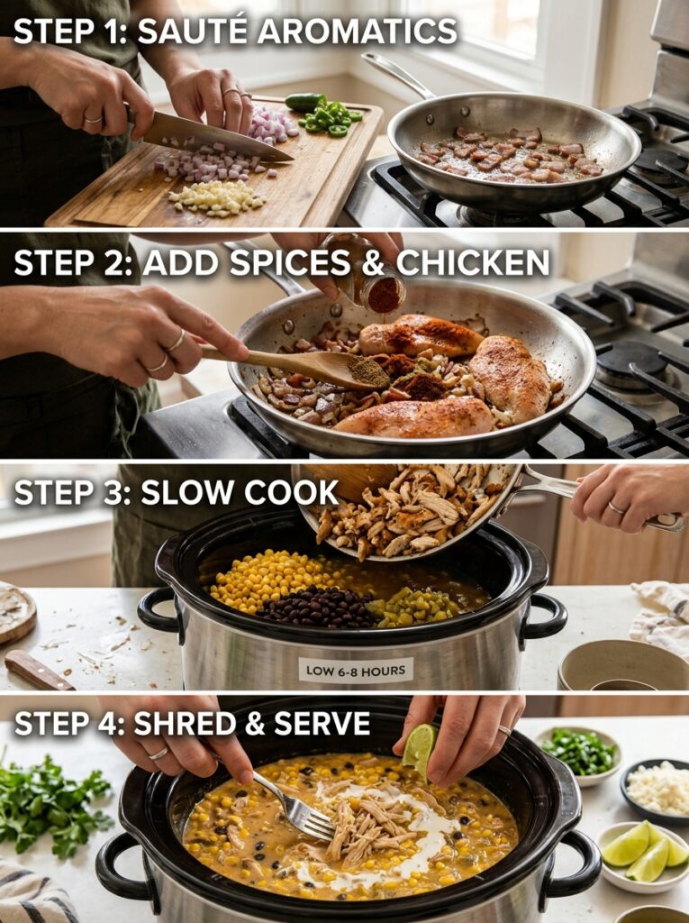 Crockpot Chicken Street Corn Chowder: A Hearty, Flavorful Recipe for Slow Cooker Comfort 14 Cooking chicken street corn chowder 202605012136