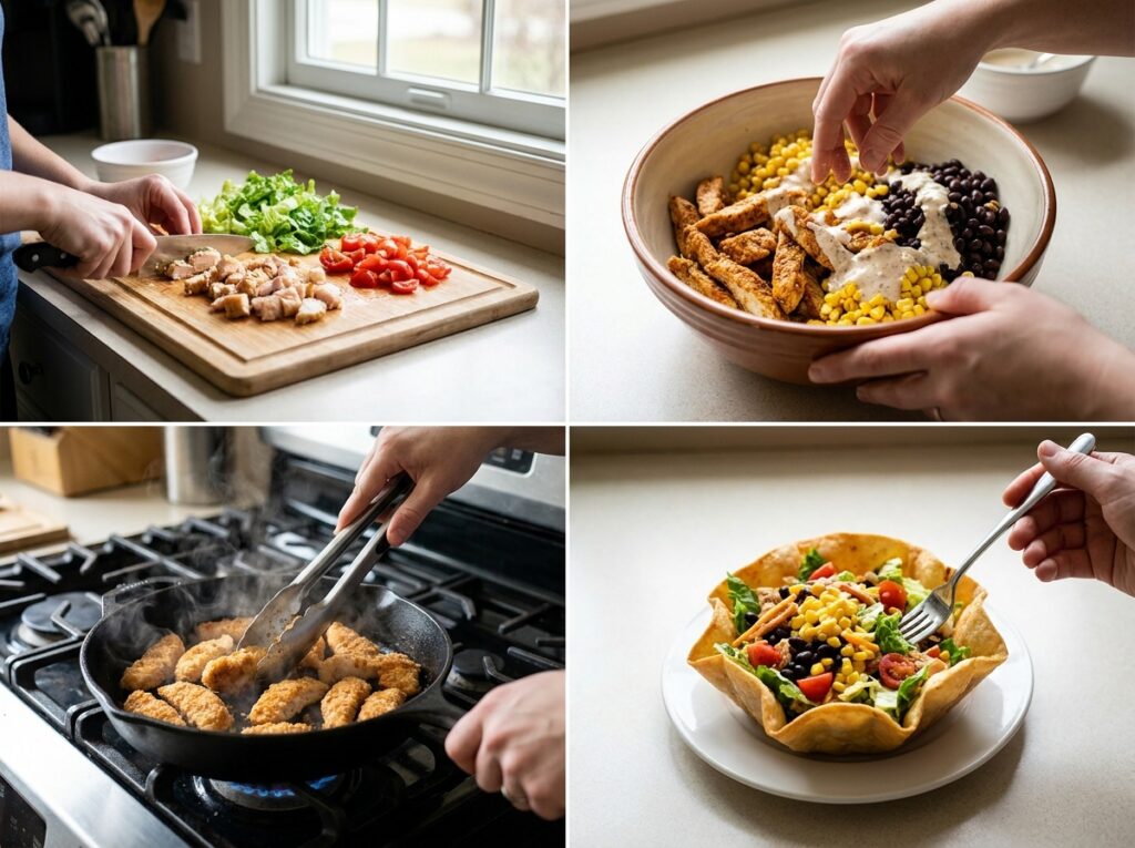 Crispy Chicken Taco Salad: A Complete Homemade Recipe Guide 14 Cooking crispy chicken taco salad 202604301517