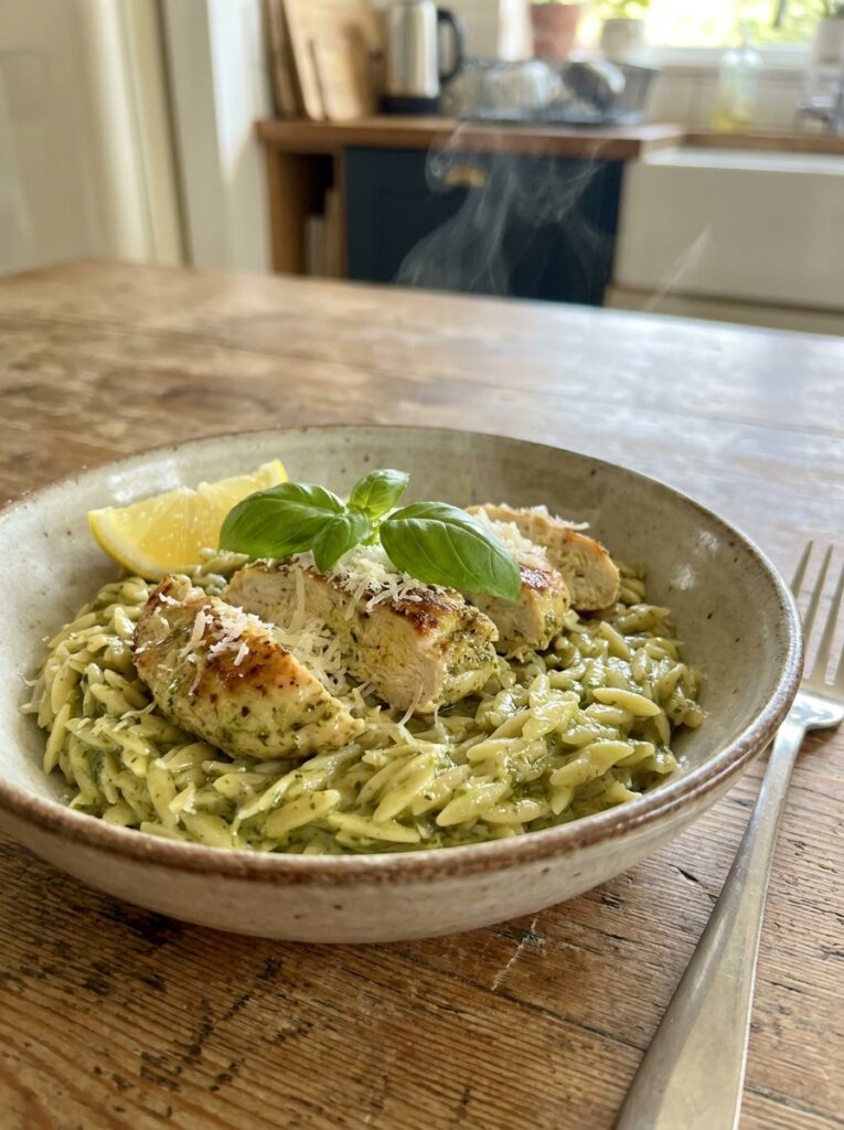 Creamy Pesto Chicken Breast Orzo 12 Creamy pesto chicken 202604272315