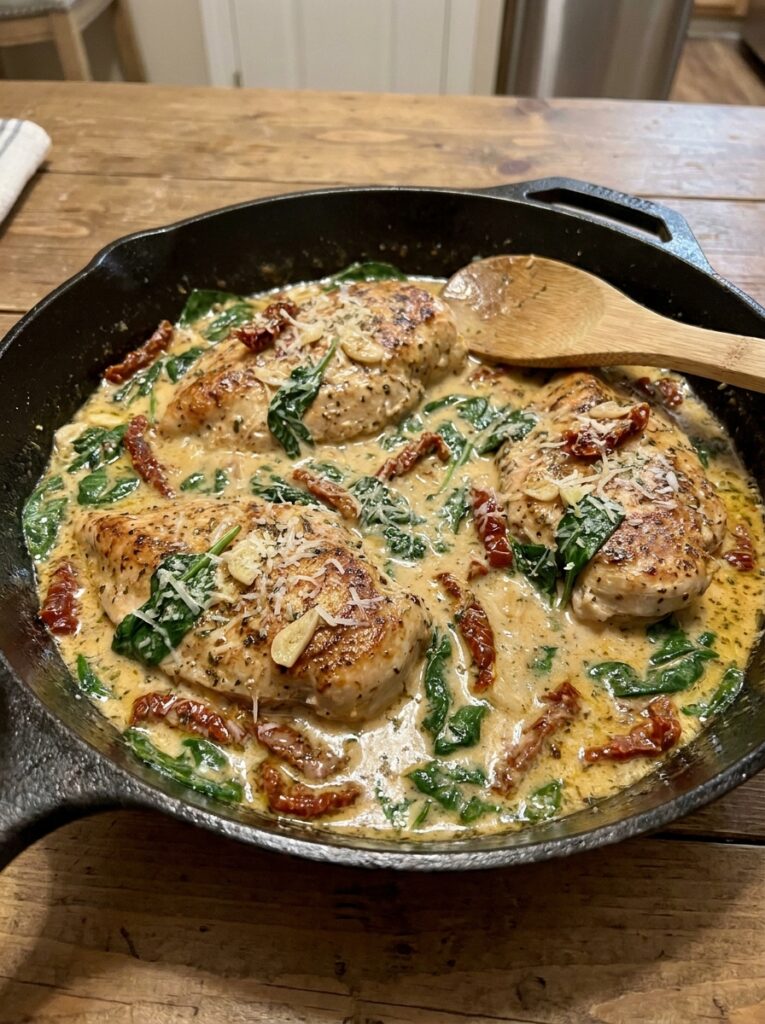 Creamy tuscan chicken 202604182219