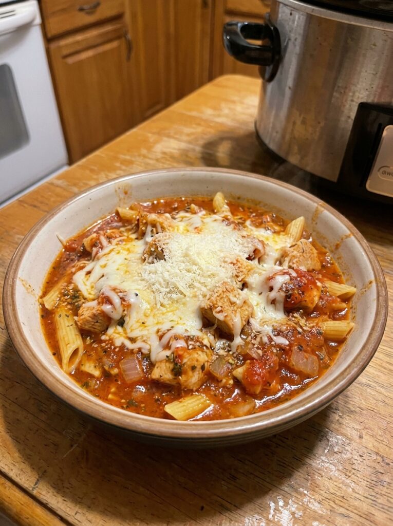 Crockpot Chicken Parmesan Pasta 12 Crockpot Chicken Parmesan 202604272323