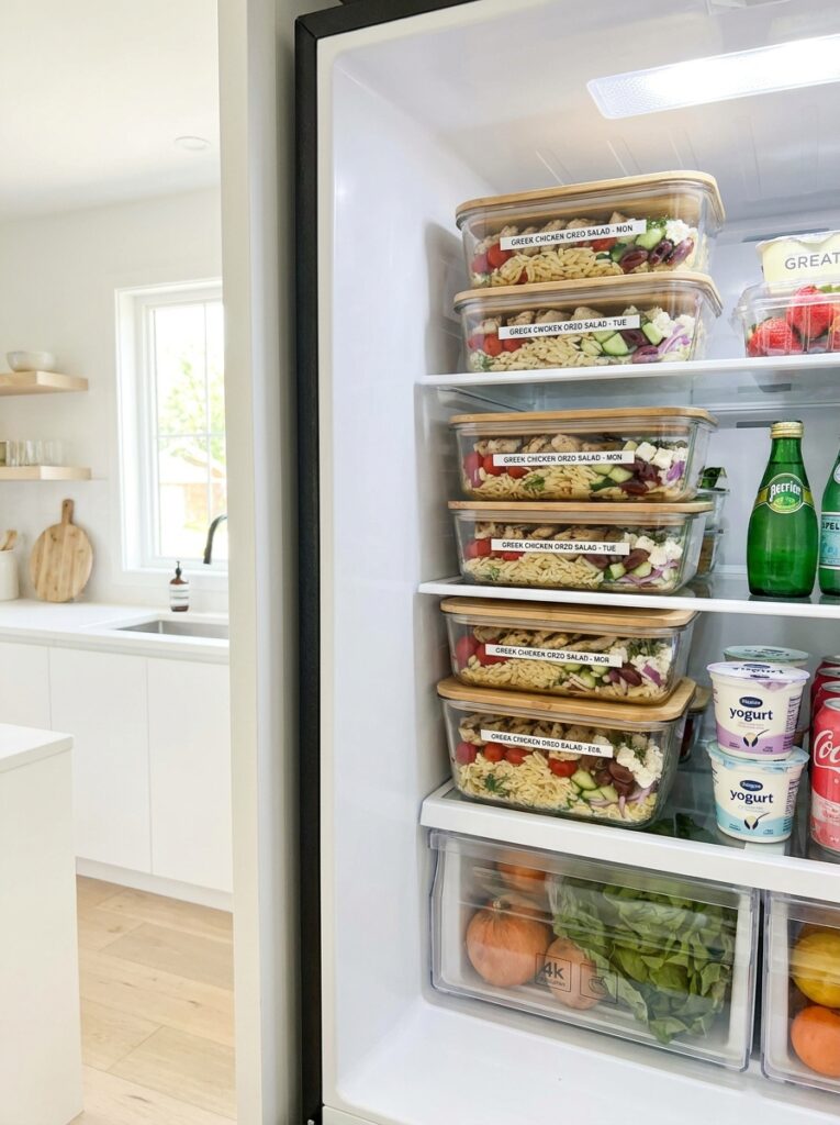 Greek Chicken Orzo Salad 16 Food containers with 202604272304