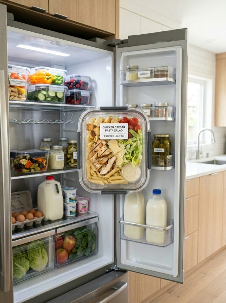 Chicken Caesar Pasta Salad 16 Food storage containers 202604232226