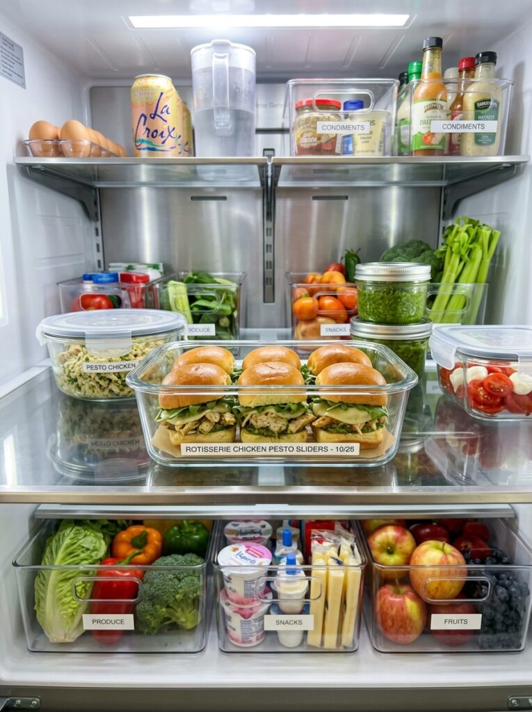 Rotisserie Chicken Pesto Sliders 16 Food storage containers 202604232243