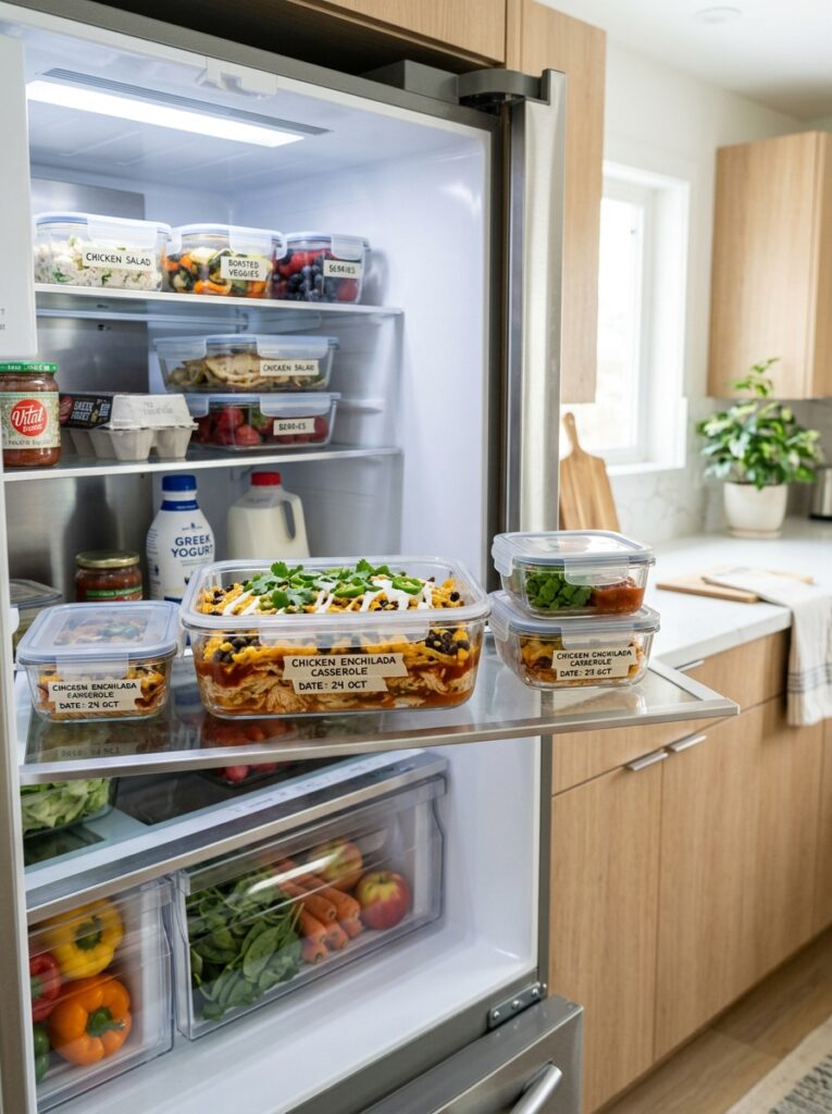 Slow Cooker Chicken Enchilada Casserole 16 Food storage containers 202604250201