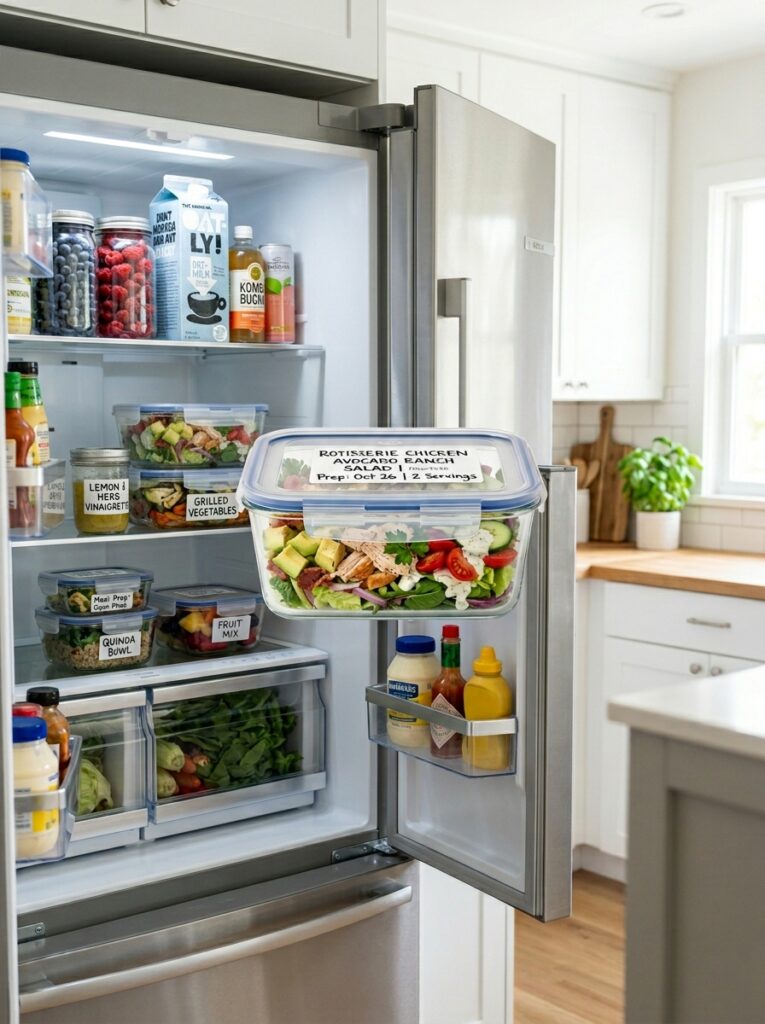 Rotisserie Chicken Avocado Ranch Salad Recipe 16 Food storage containers 202604251535