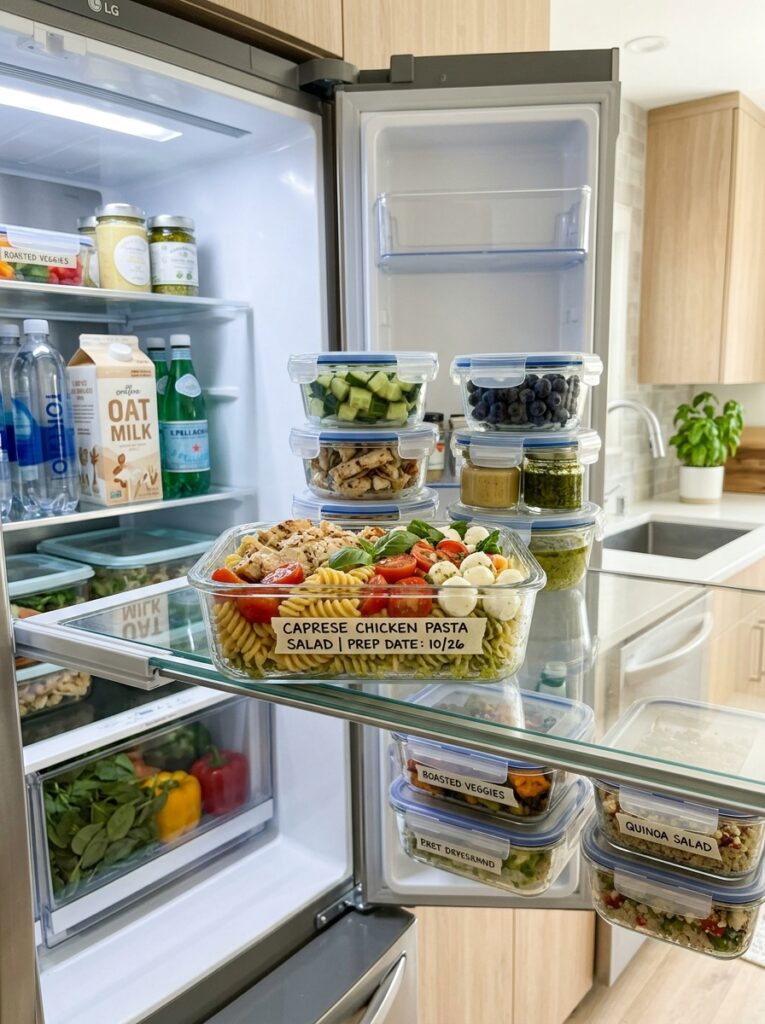 Caprese Chicken Pasta Salad Recipe 16 Food storage containers 202604261731