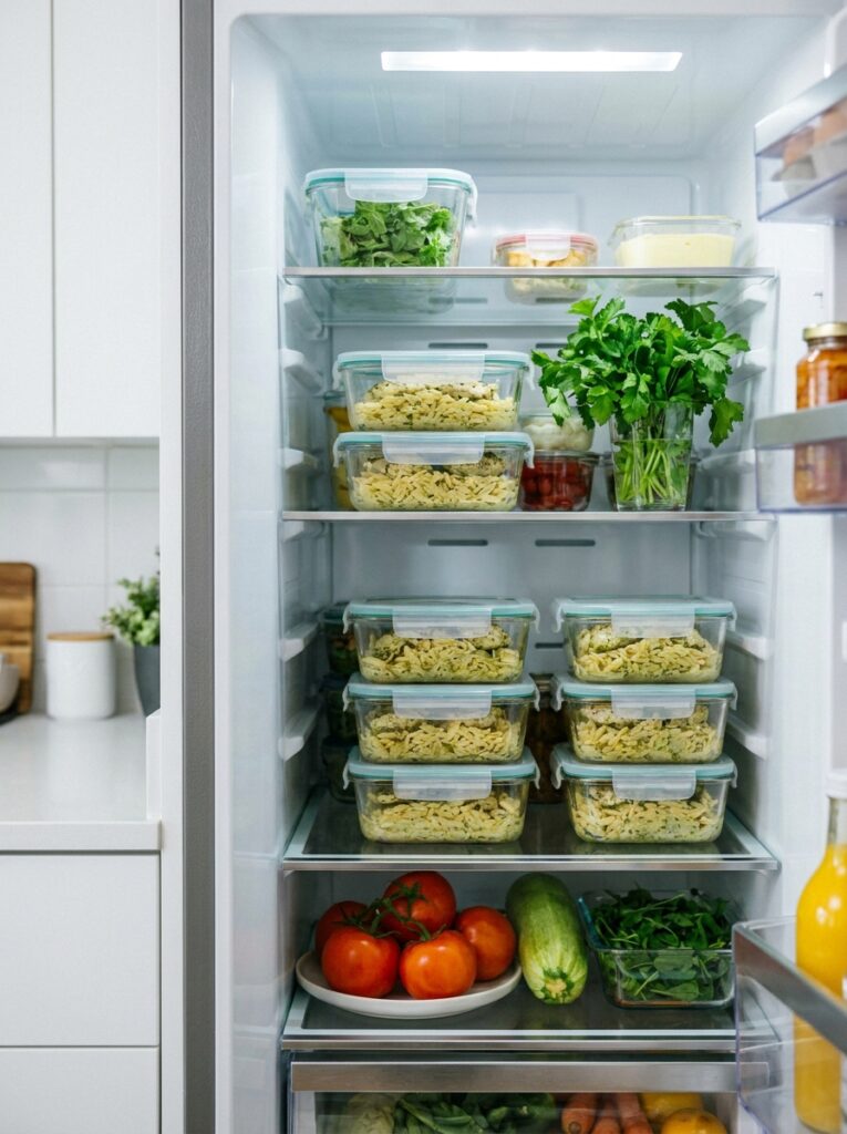 Creamy Pesto Chicken Breast Orzo 16 Food storage containers 202604272315
