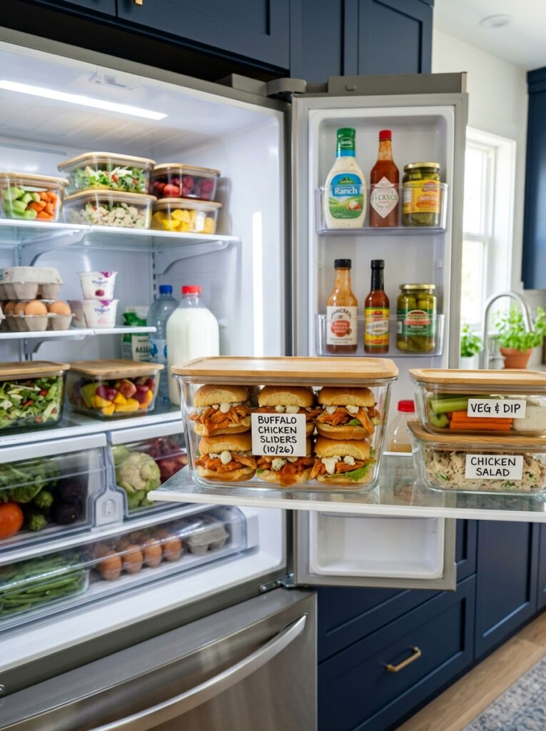 Rotisserie Chicken Buffalo Sliders Recipe 16 Food storage containers rotisser… 202604282213