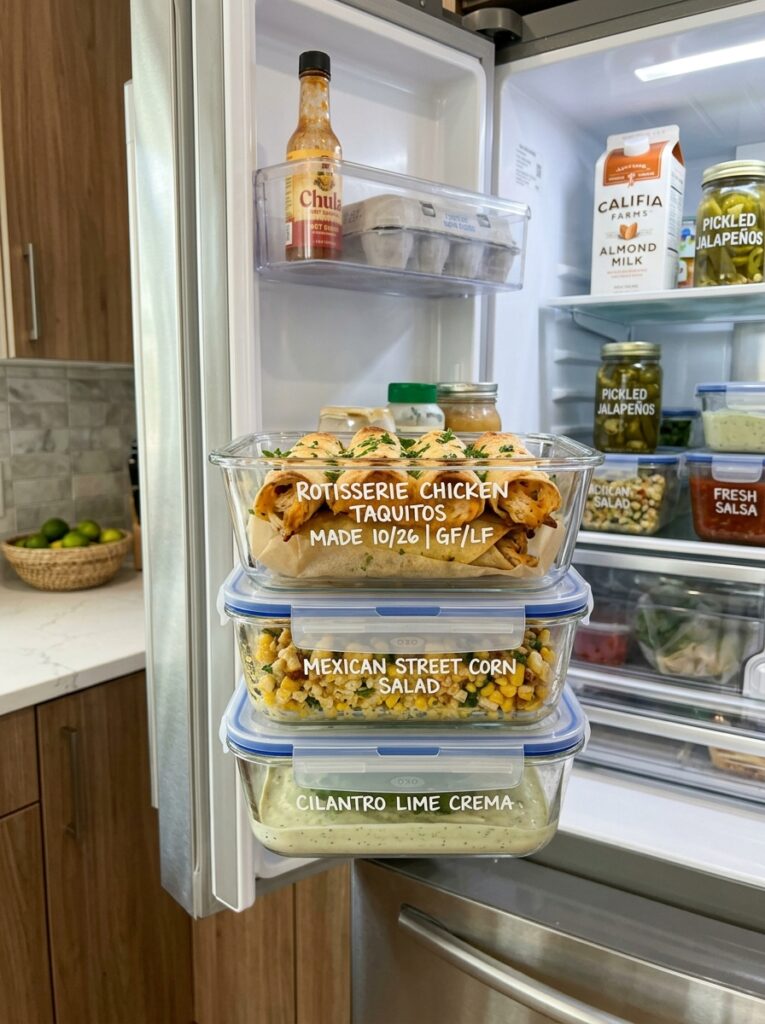 rotisserie chicken cheesy taquitos: easy homemade recipe with creamy filling 16 Food storage containers rotisser… 202605012205