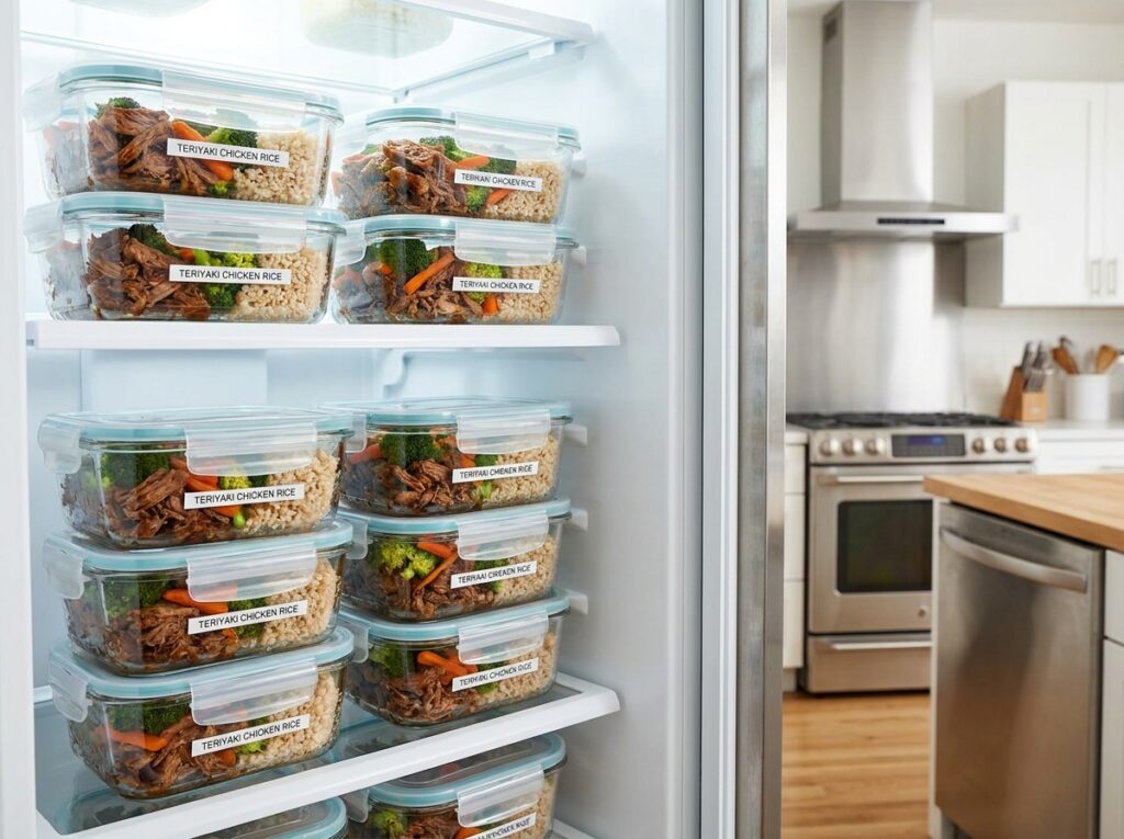 Crockpot Teriyaki Chicken Rice Bowls 16 Food storage containers with crockpot 202604301533