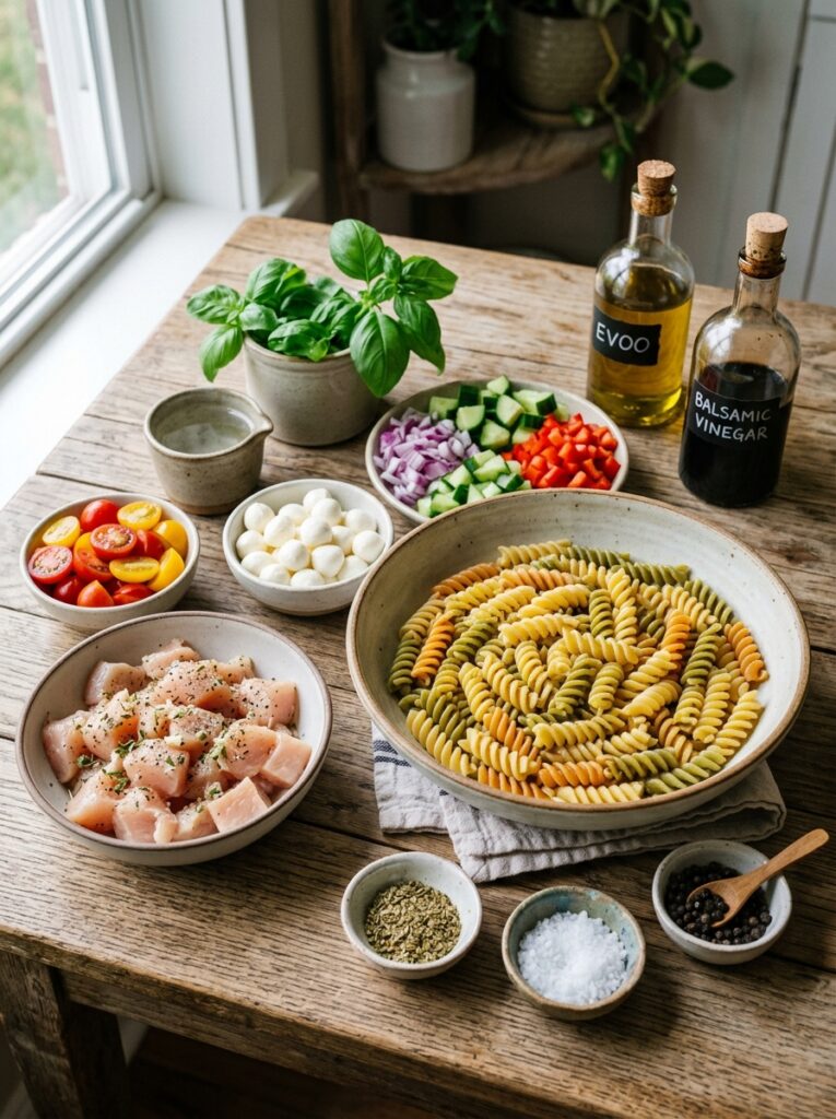 Caprese Chicken Pasta Salad Recipe 13 Ingredients for Caprese 202604261731