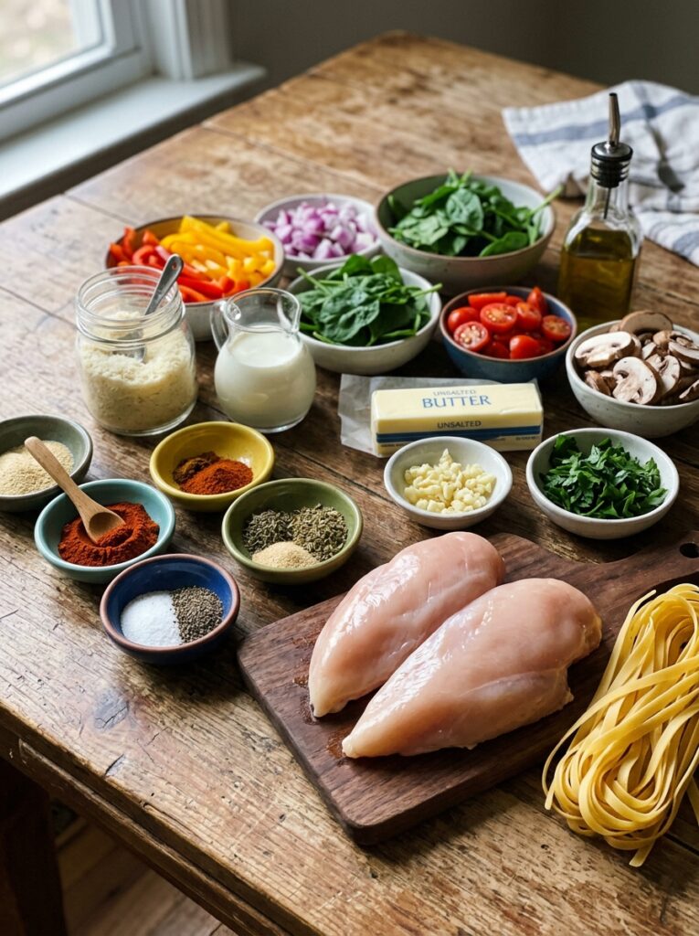 blackened chicken breast alfredo: Creamy Pasta with Spicy Cajun Chicken 13 Ingredients for blackened chicke… 202604282219