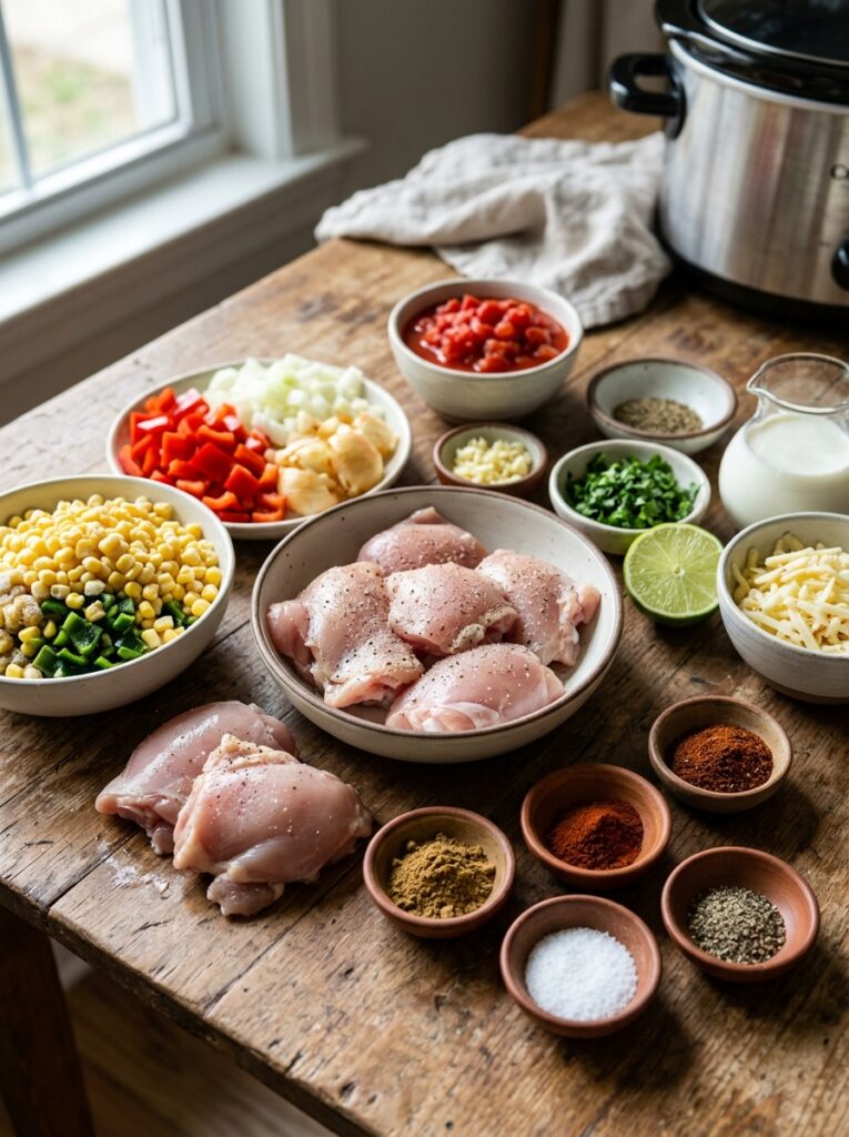 Crockpot Chicken Street Corn Chowder: A Hearty, Flavorful Recipe for Slow Cooker Comfort 13 Ingredients for chicken corn cho… 202605012136