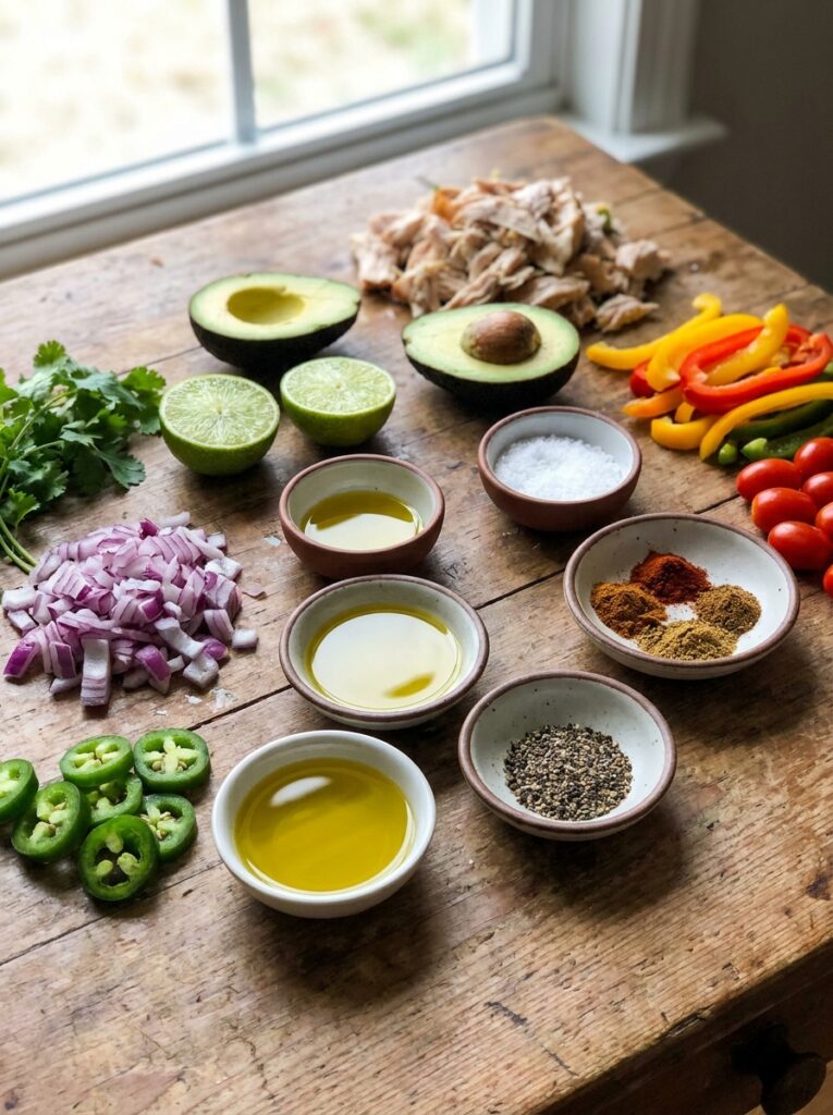 Rotisserie Chicken Stuffed Avocados 13 Ingredients for rotisserie 202604272343