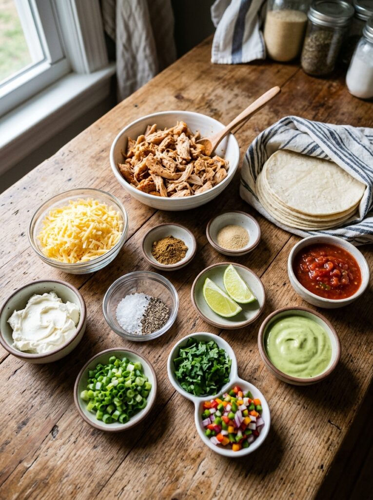 rotisserie chicken cheesy taquitos: easy homemade recipe with creamy filling 13 Ingredients for rotisserie chick… 202605012205